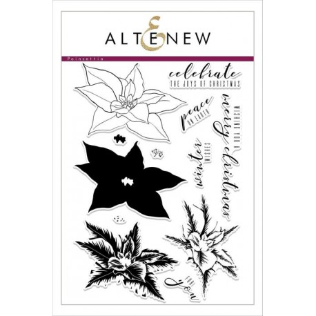 Build-A-Flower: Poinsettia - Timbro e fustella di Altenew