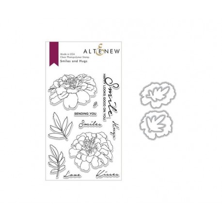 Smiles and Hugs  Stamp & Die Bundle  - Timbro e Fustella di Altenew