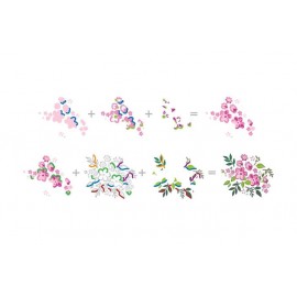 Ditsy Print Stamp Set - Timbro di Altenew 2