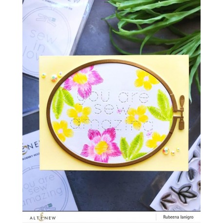 Oval Embroidery Hoop Die Set  - fustella di Altenew