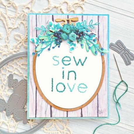 Oval Embroidery Hoop Die Set  - fustella di Altenew