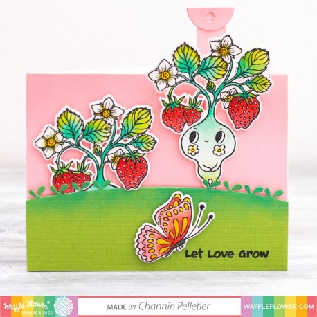 Let Love Grow Combo - Timbro e fustella di Waffle Flower