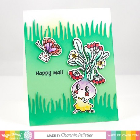 Let Love Grow Combo - Timbro e fustella di Waffle Flower