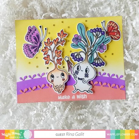 Let Love Grow Combo - Timbro e fustella di Waffle Flower