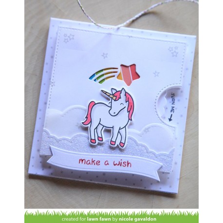 Reveal wheel shooting star add-on - Fustella Lawn Fawn