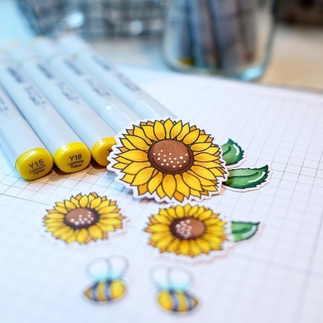 Happy Fall Y'all  - Timbro di Honey Bee Stamps