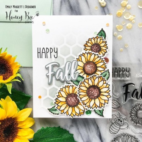 Happy Fall Y'all  - Timbro di Honey Bee Stamps