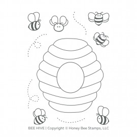 Bee Hive  - Timbro di Honey Bee Stamps