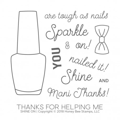 Shine On - Timbro di Honey Bee Stamps