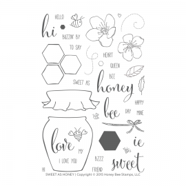 Sweet as Honey - Timbro di Honey Bee Stamps