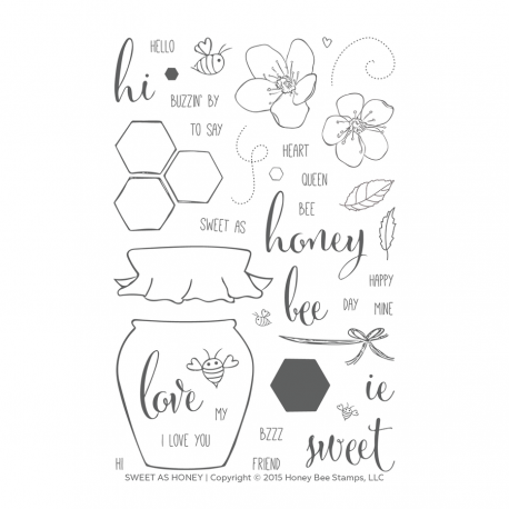 Sweet as Honey - Timbro di Honey Bee Stamps