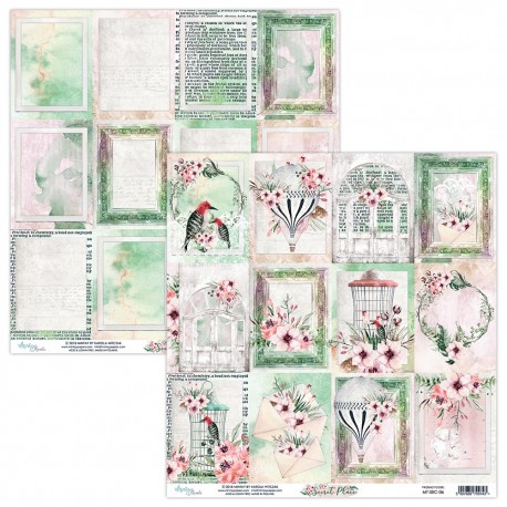 Carta per scrapbooking di Mintay by Karola -  "Secret Place"