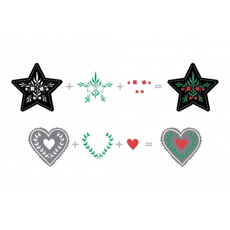 Peace Love Joy Stamp Set - Timbro e Fustella di Altenew