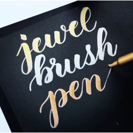 Metallic Jewel Brush Pens - Pennarelli  Metallizzati 2