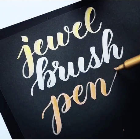 Metallic Jewel Brush Pens - Pennarelli  Metallizzati