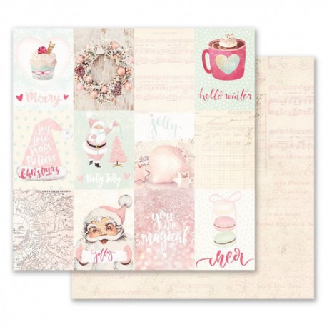 Carta per scrapbooking di Prima Marketing 12x12"  Santa Baby Collection