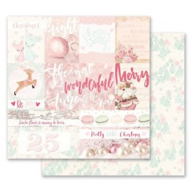 Carta per scrapbooking di Prima Marketing 12x12"  Santa Baby Collection