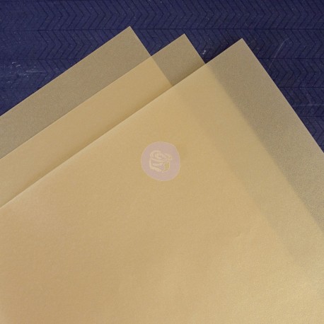 Vellum Sheets- Gold di Prima Marketing