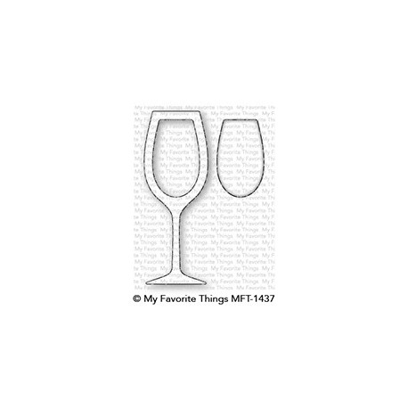 Wine Glass Shaker Window & Frame - Fustella di MFT Stamps