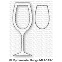 Wine Glass Shaker Window & Frame - Fustella di MFT Stamps