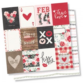 Carta di Simple Stories "Kissing Booth" - 3x4 Elements