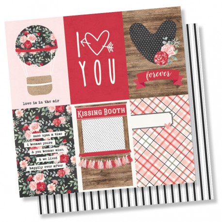 Carta di Simple Stories "Kissing Booth" - Vertical Elements