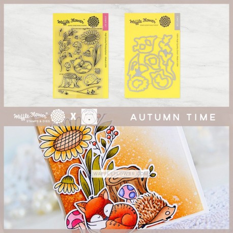 Autumn Time Combo - Timbro e fustella di Waffle Flower