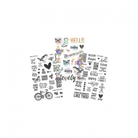 "Bliss" - clear Stickers Simple Stories