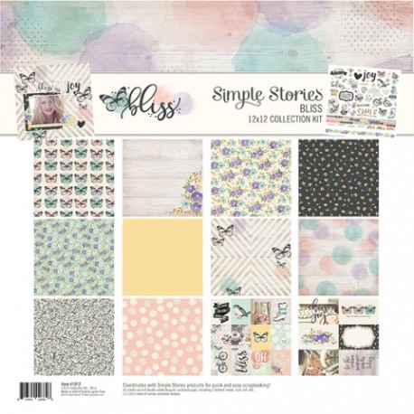 Carta per scrapbooking "Bliss" - di Simple stories