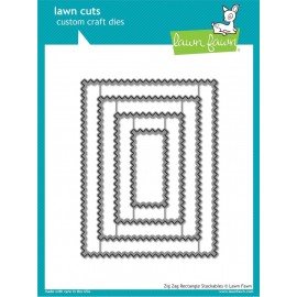 Zig Zag Rectangle Stackables - Fustella Lawn Fawn