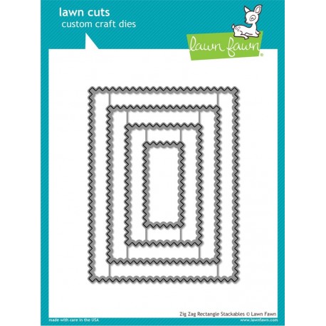 Zig Zag Rectangle Stackables - Fustella Lawn Fawn