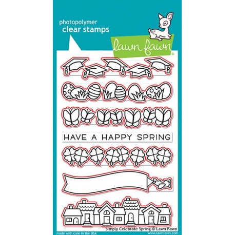 Simply celebrate spring - Fustella Lawn Fawn