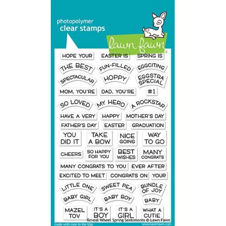 Reveal wheel spring sentiments - Timbro Lawn Fawn