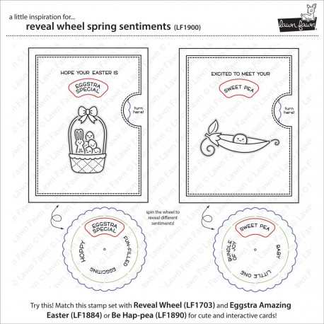 Reveal wheel spring sentiments - Timbro Lawn Fawn