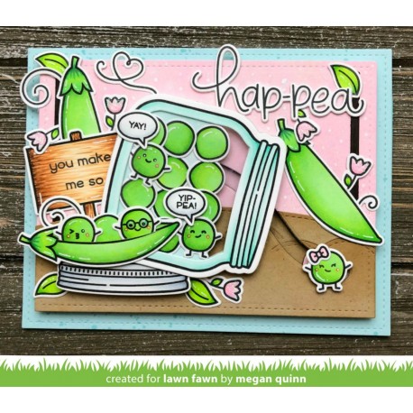 Be hap-pea - Timbro Lawn Fawn