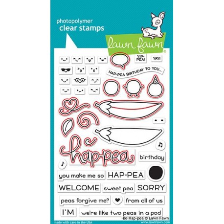 Be hap-pea - Timbro Lawn Fawn