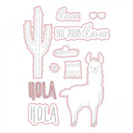 Honey Bee Stamps - No Probllama - Die Set