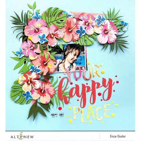 Hibiscus Garden 3D Die Set - Fustelle di Altenew