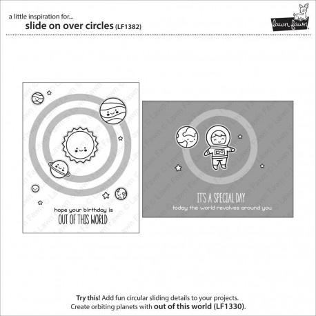 Slide On Over Circle - Fustella Lawn Fawn