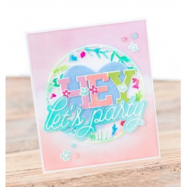 Circle frame with botanicals - Fustella di Pinkfresh Studio 2