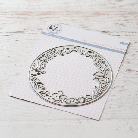 Circle frame with botanicals - Fustella di Pinkfresh Studio