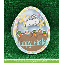 Happy easter line border - Fustelle Lawn Fawn 2