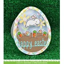 Happy easter line border - Fustelle Lawn Fawn