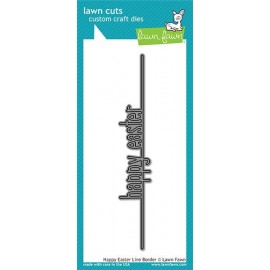 Happy easter line border - Fustelle Lawn Fawn