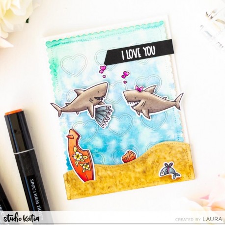 Scallop Hearts Cover - Fustella di Studio Katia