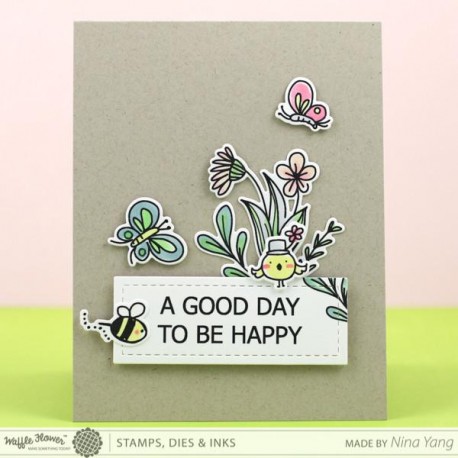 "Happy Day" Stamp Set - Timbro di Waffle Flower