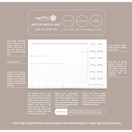 Water Media Mat Di Waffle Flower