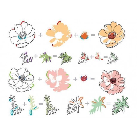 Build-A-Flower: Anemone Coronaria - Timbro di Altenew
