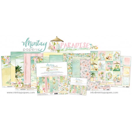 Carta per scrapbooking di Mintay by Karola -  "Paradise"
