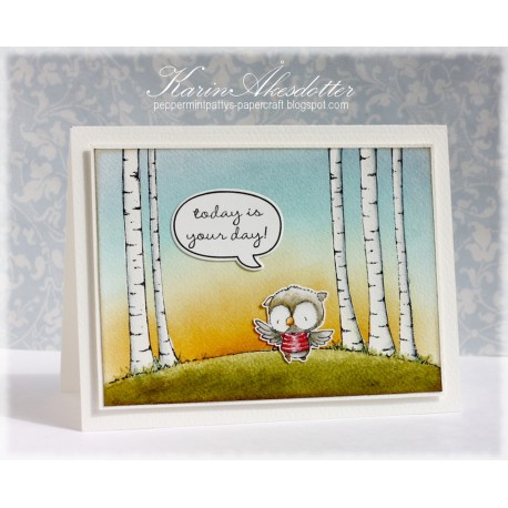 Birch Tree BACKGROUND - Timbro di Stacey Yacula Studio